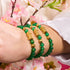 Mini Pixiu Feng Shui Bracelet | EARTH Element | Green Agate x 18k Gold